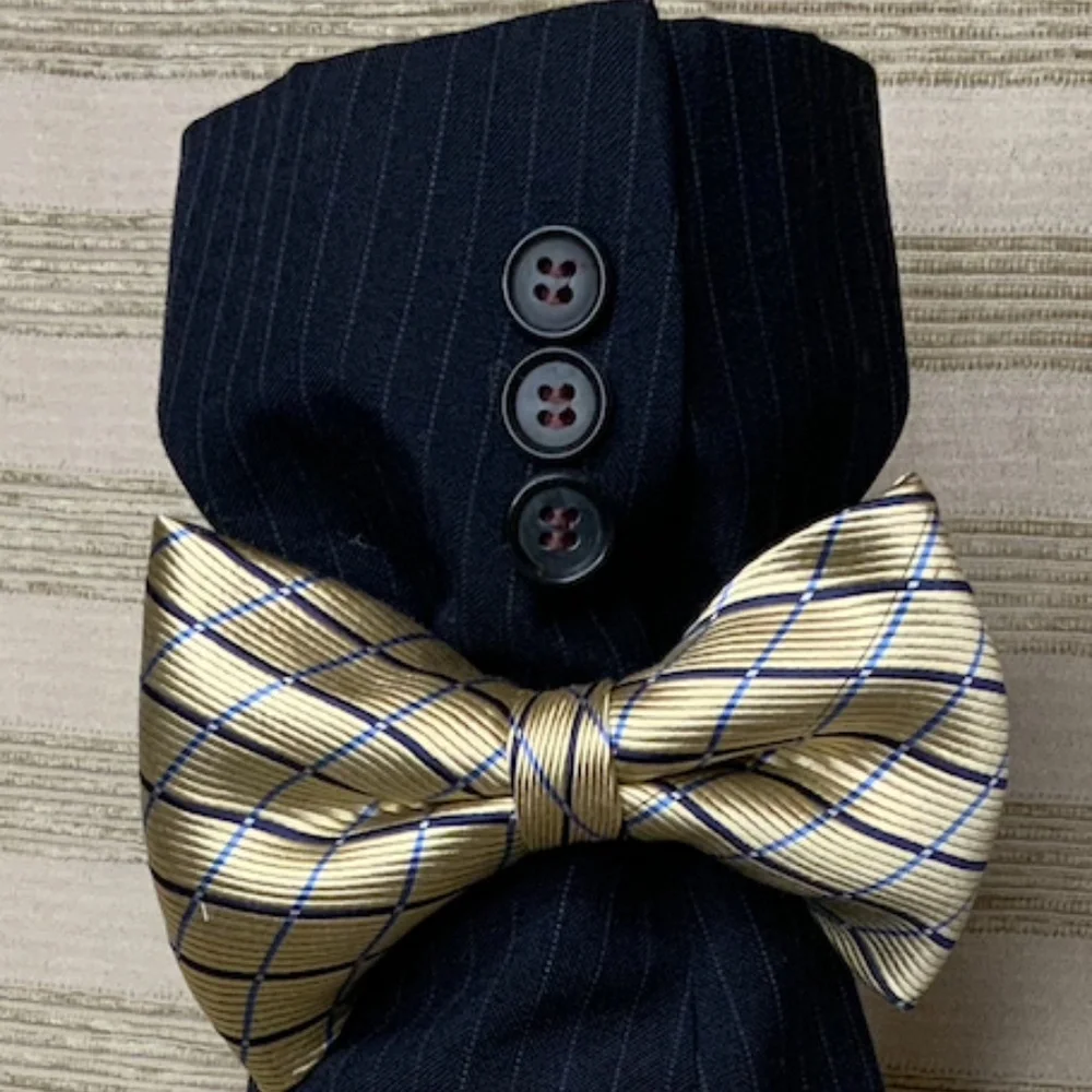 Handcrafted Wine or Liquor Bottle Gift Bag Made From Dress Shirt and Tie